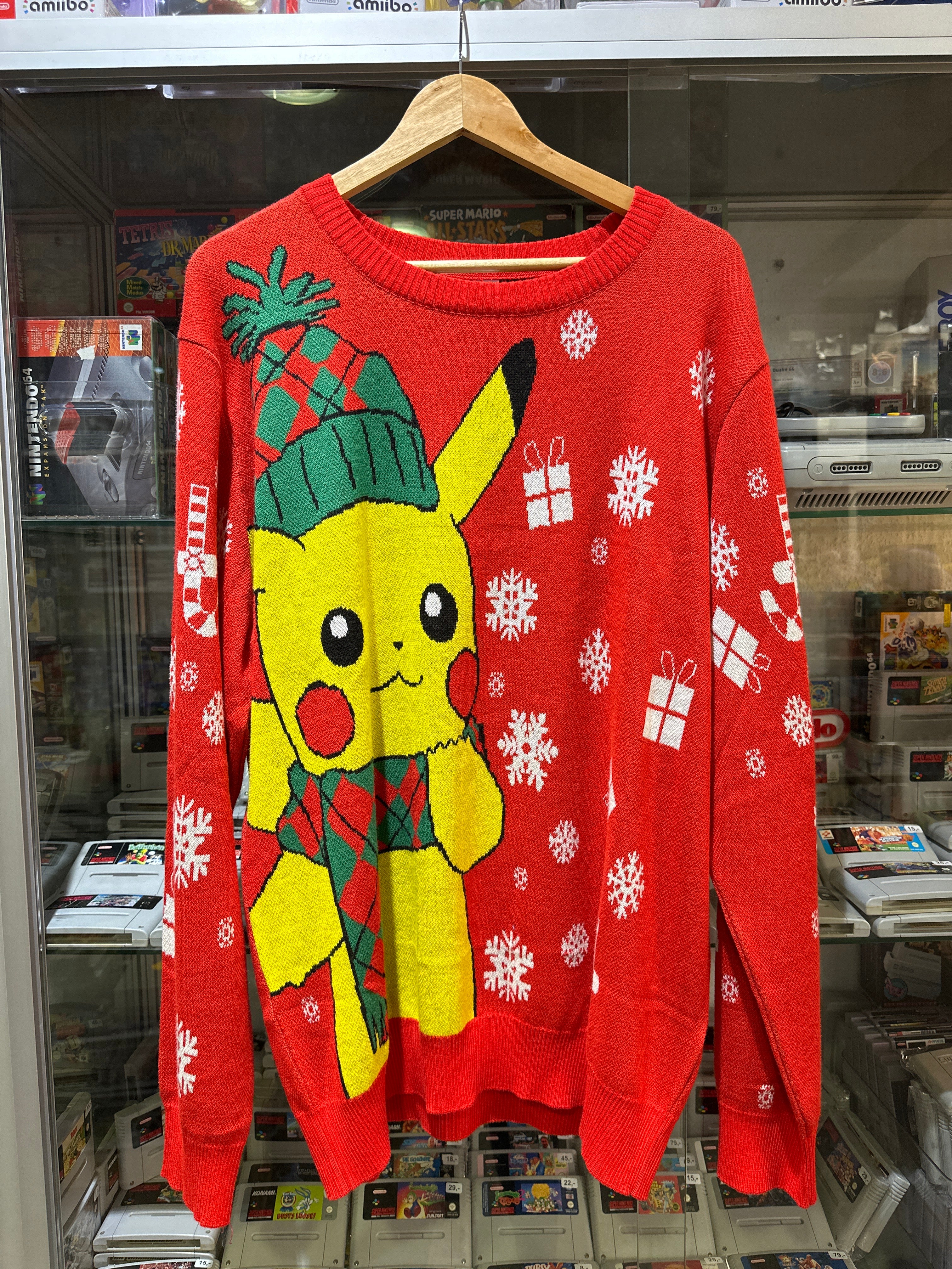 Pokémon Sweatshirt Christmas Jumper Pikachu Scarf