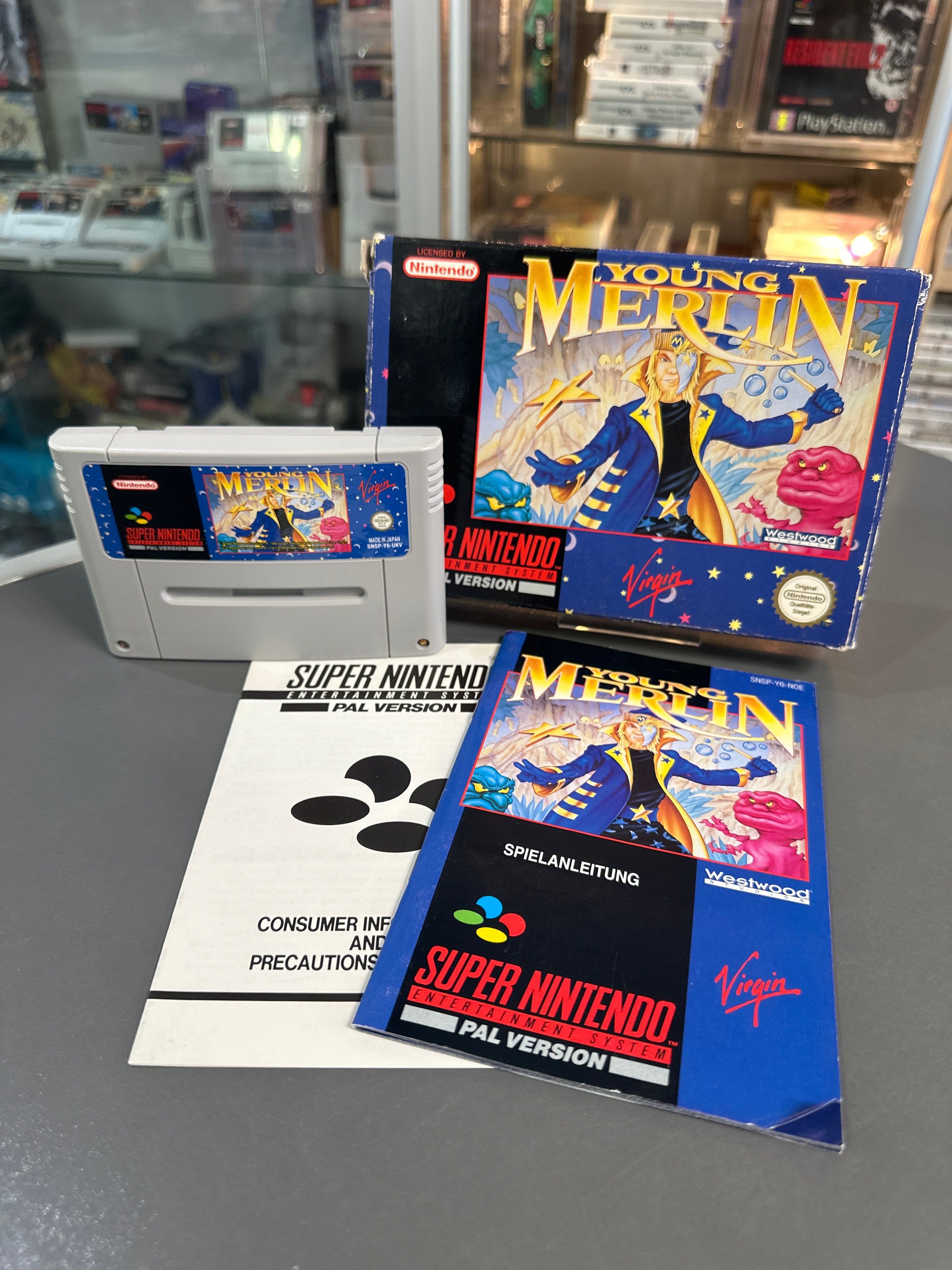 Young Merlin OVP Super Nintendo SNES