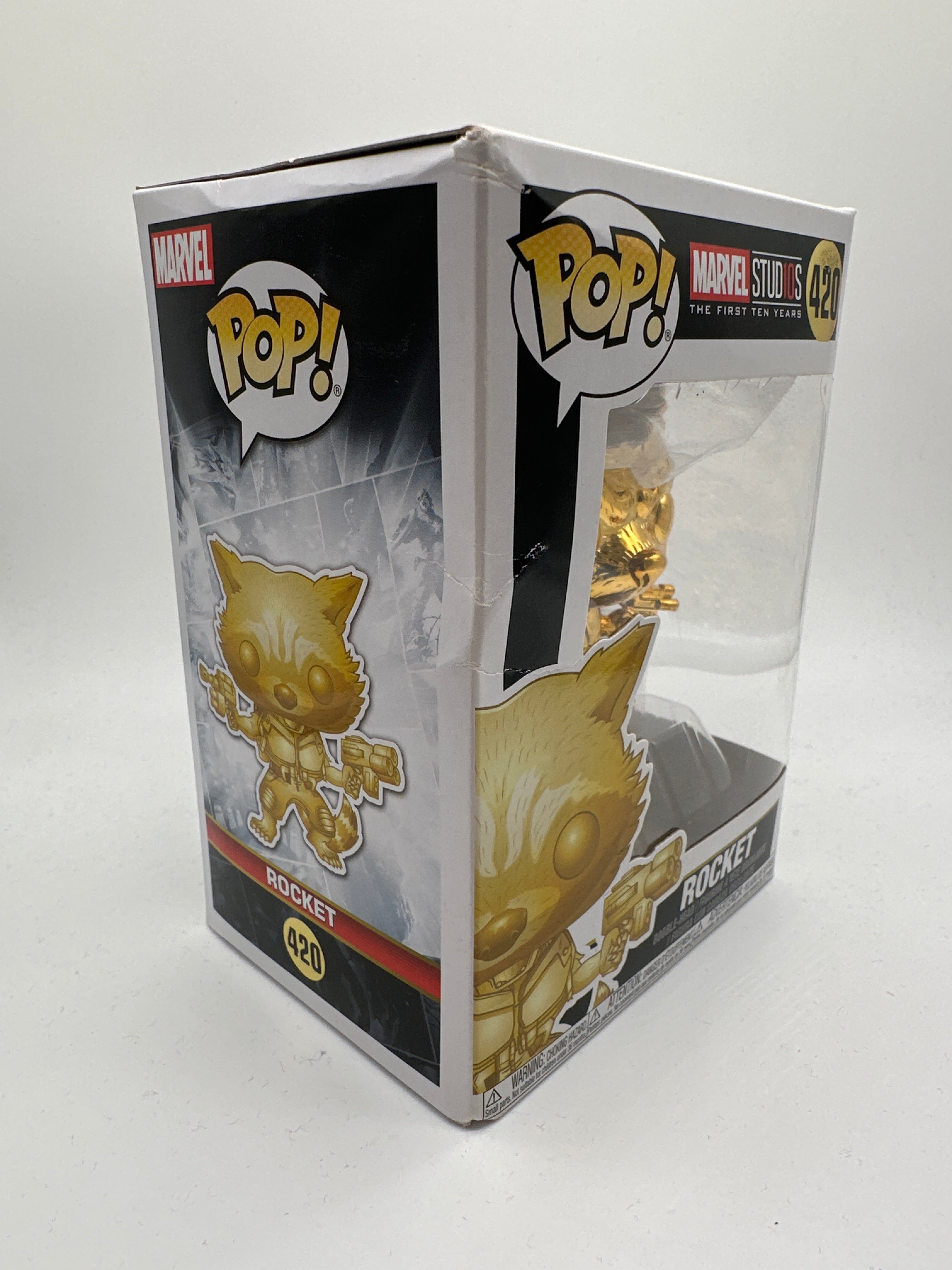 Marvel Funko POP! Funko Pop Marvel Rocket Gold #420