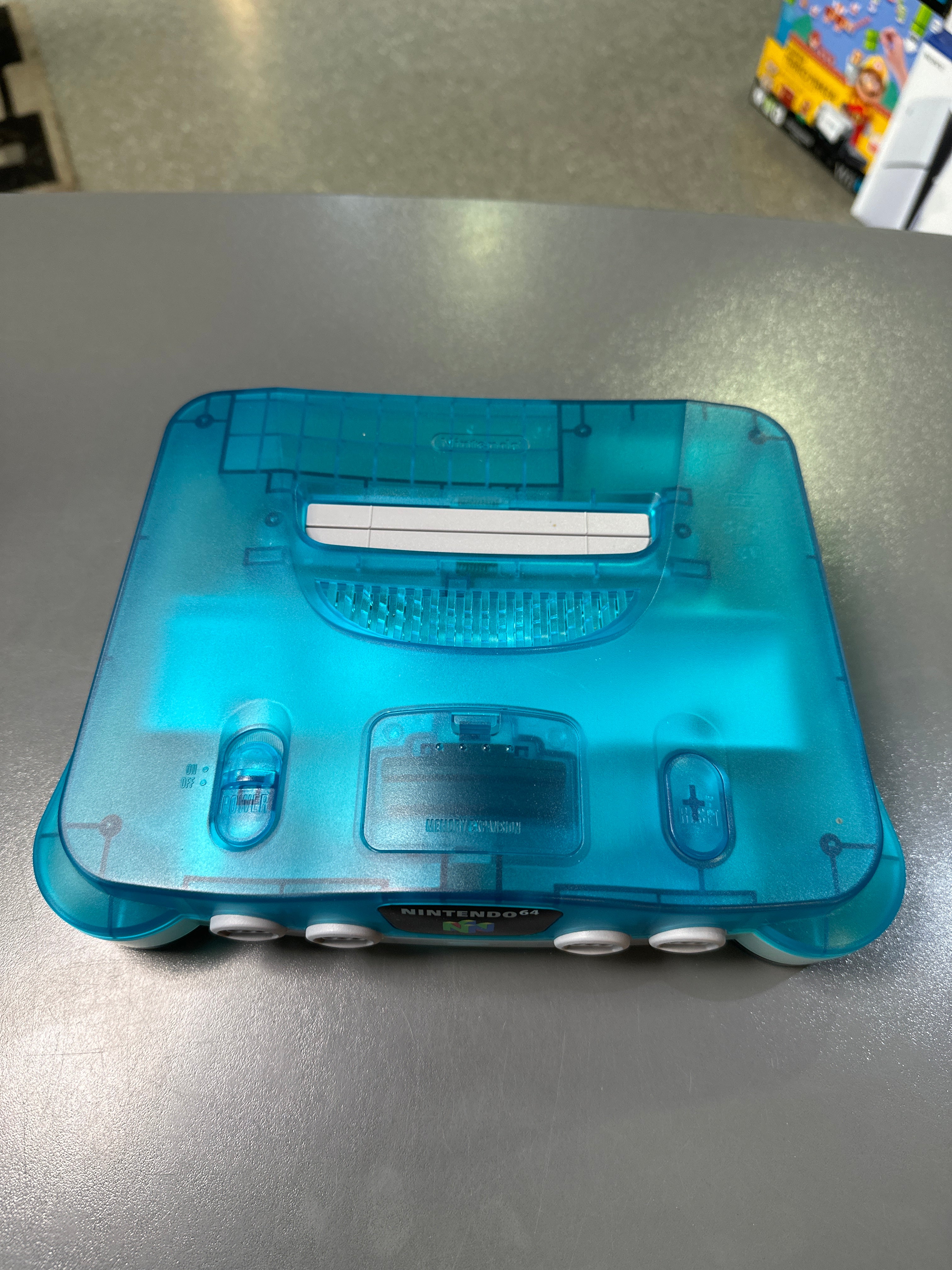 Original Nintendo 64 Konsole Ice Blue Clear Transparent