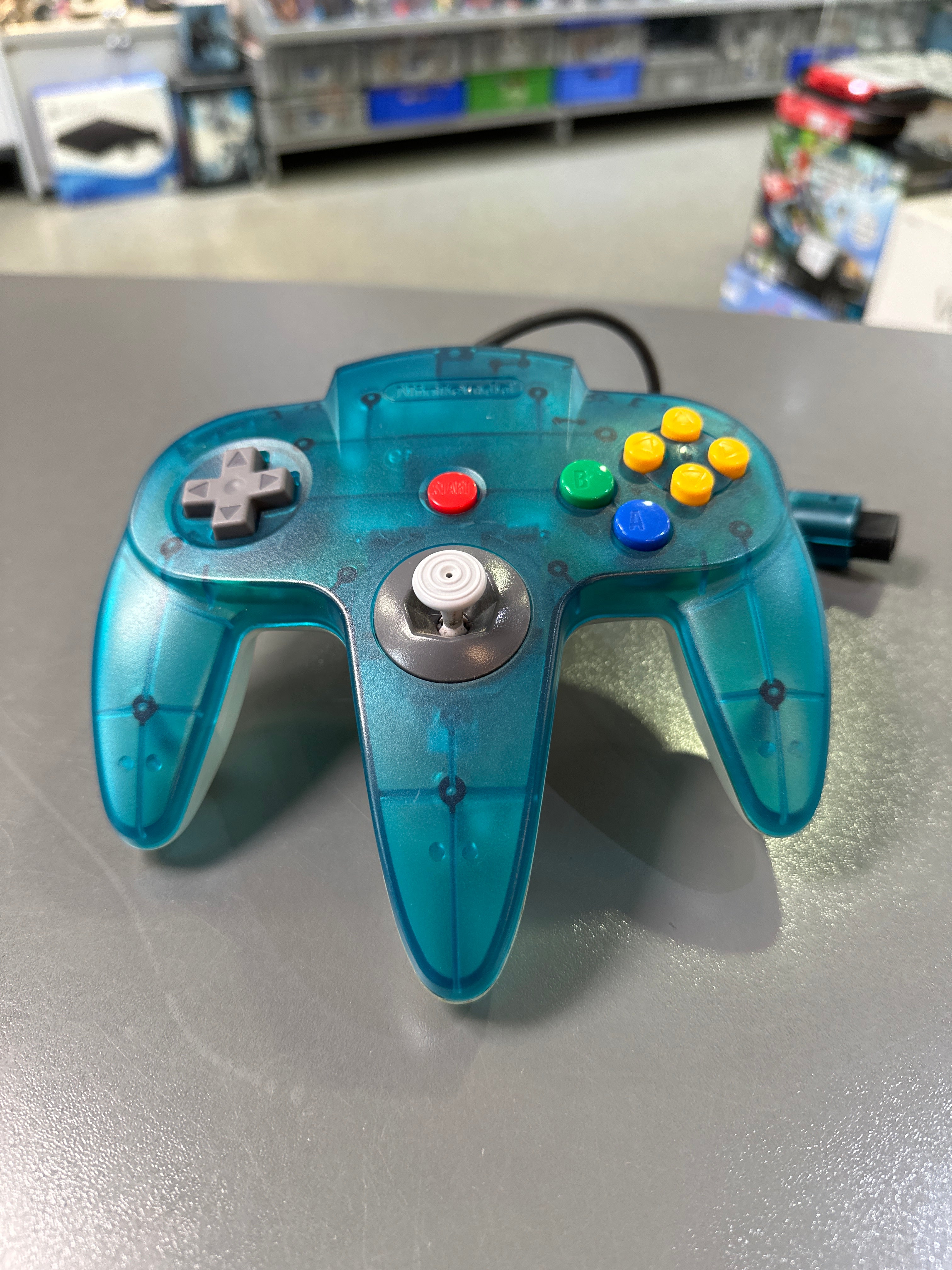 Original Nintendo 64 Konsole Ice Blue Clear Transparent