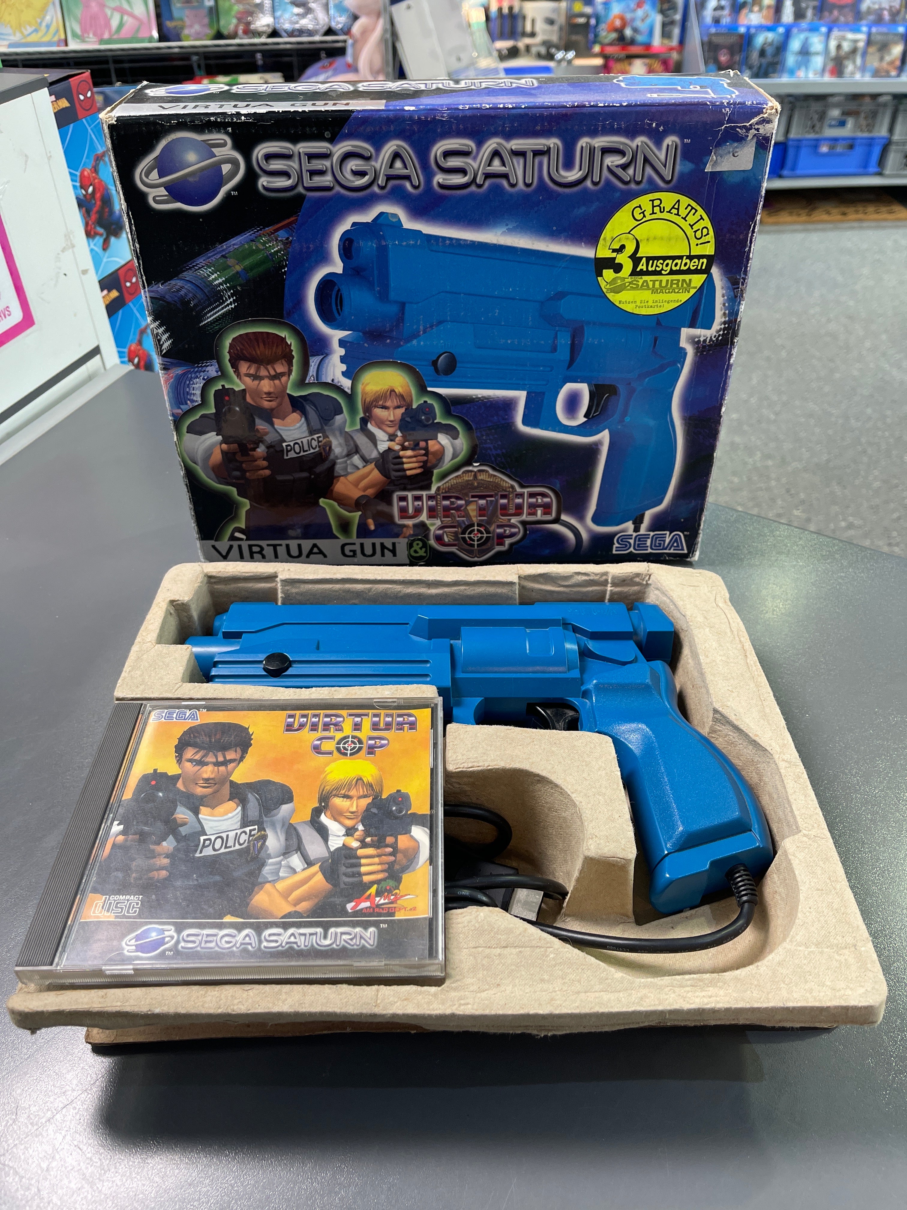 Virtual Cop mit Virtual Gun Sega Saturn