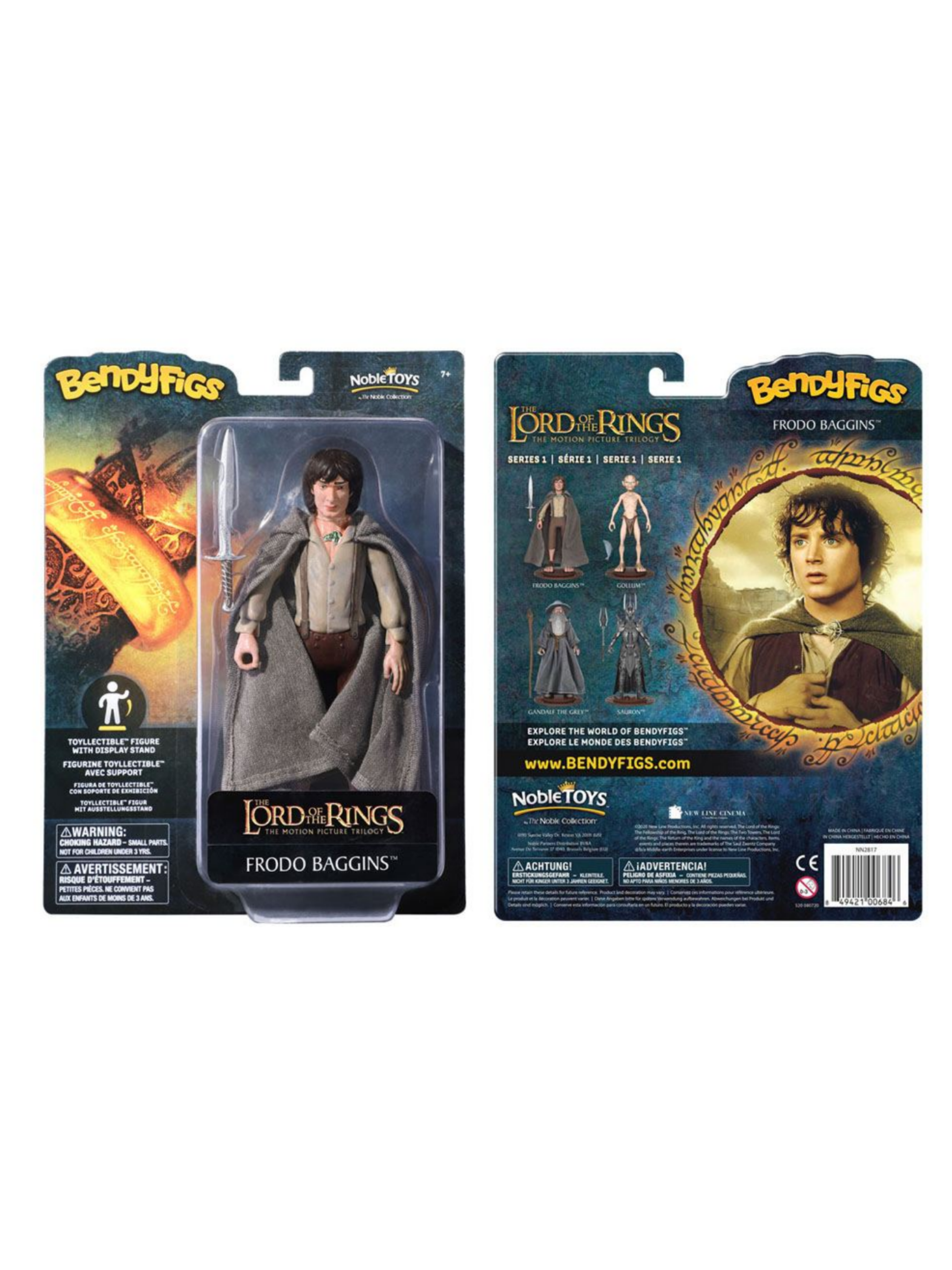 Herr der Ringe Bendyfigs Biegefigur Frodo Baggins 19 cm