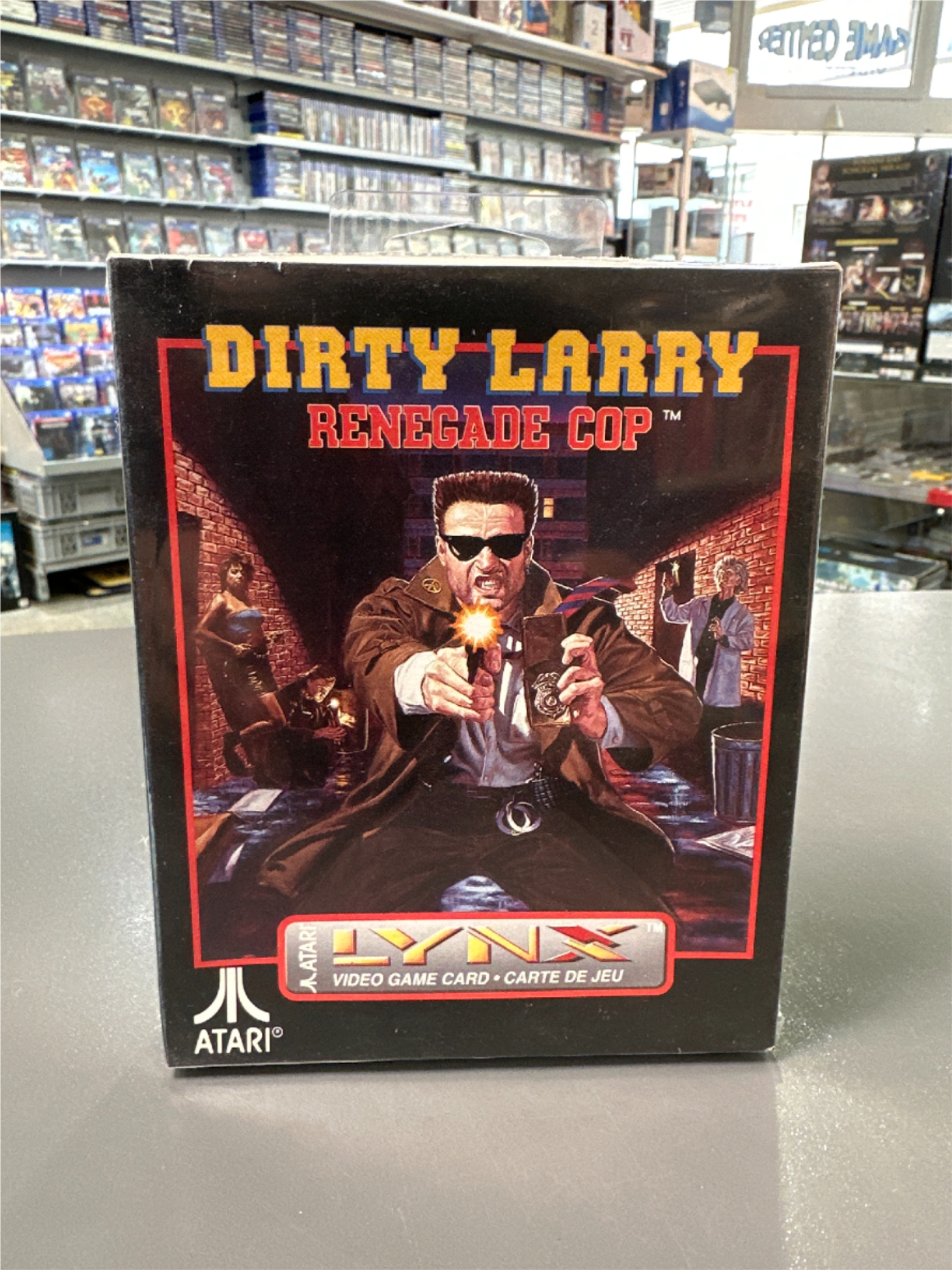 Dirty Larry Renegade Cop Atari Lynx Genuine PAL * Neu