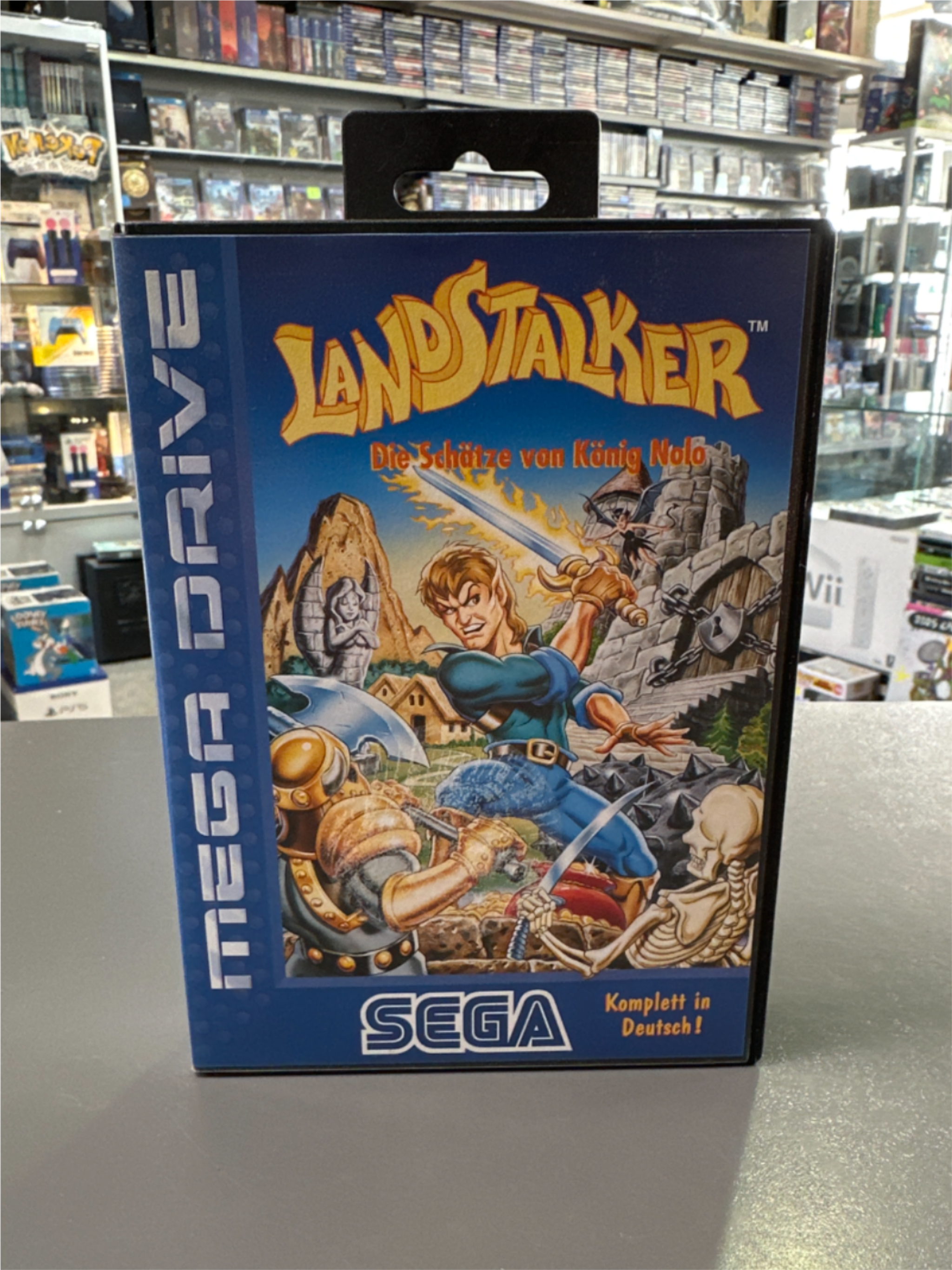 SEGA Mega Drive Spiel- Landstalker mit OVP sehr guter Zustand*gebraucht