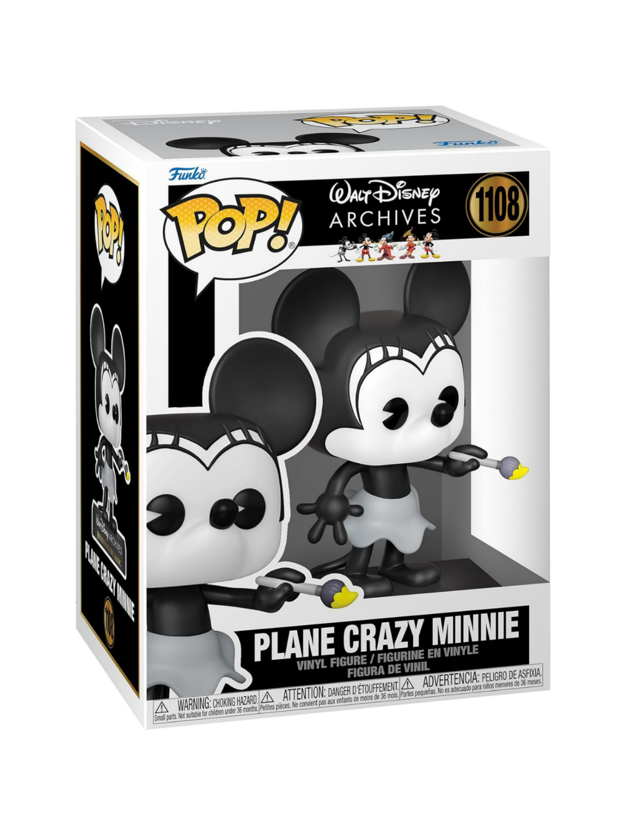 Disney POP! Vinyl Figur Minnie Mouse - Plane Crazy Minnie (1928) 9 cm