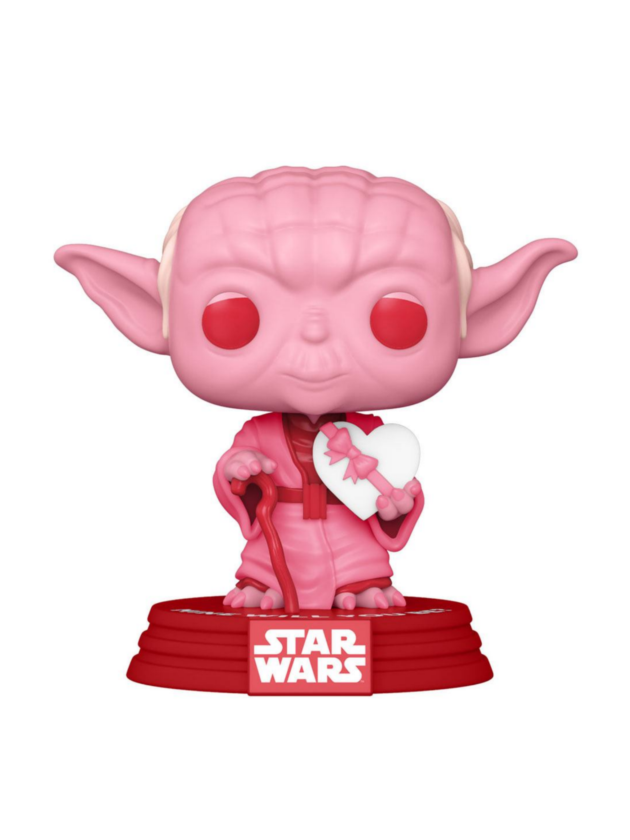 Star Wars Valentines POP! Star Wars Vinyl Figur Yoda w/Heart 9 cm