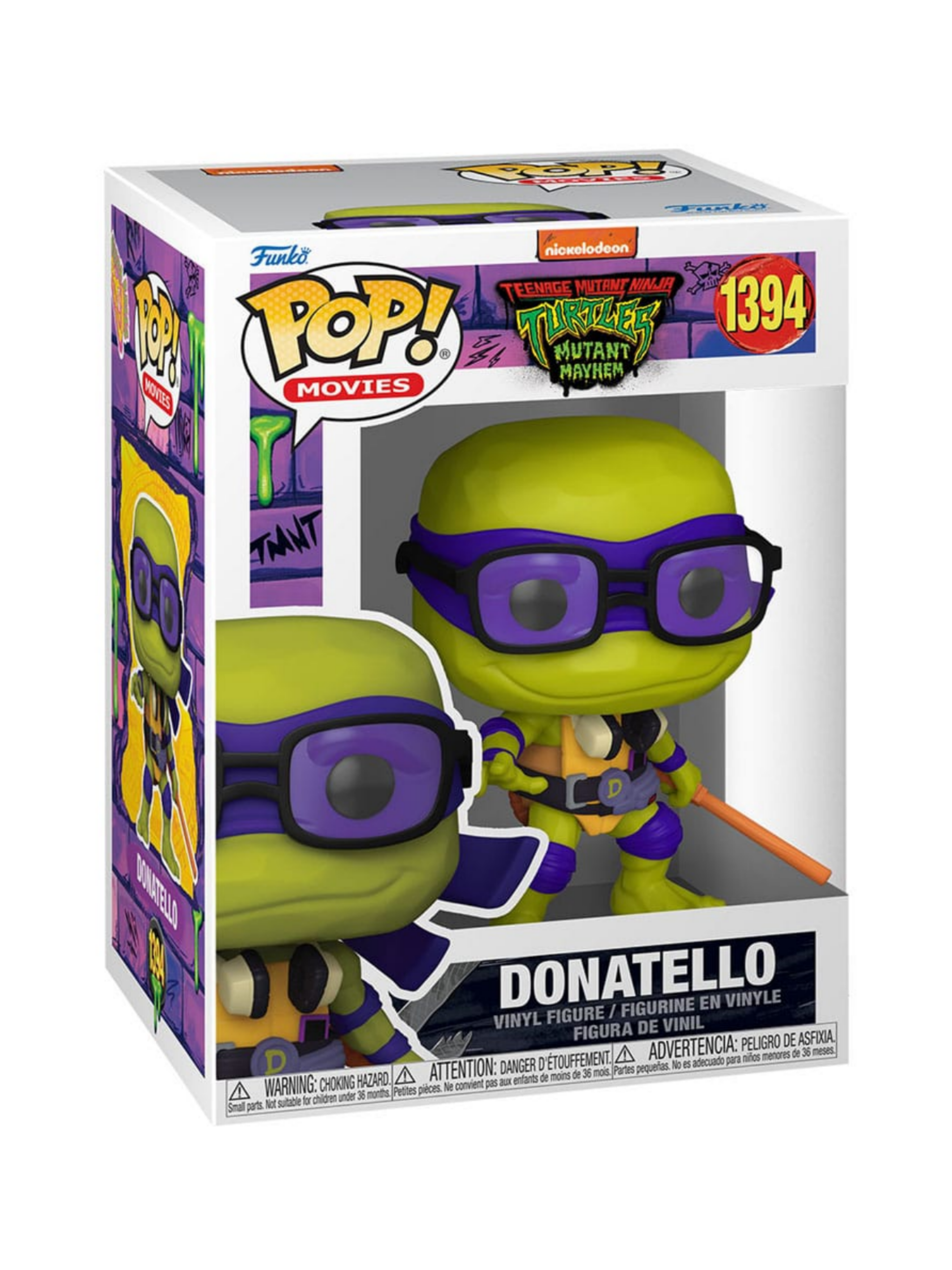 Teenage Mutant Ninja Turtles POP! Movies Vinyl Figur Donatello 9 cm