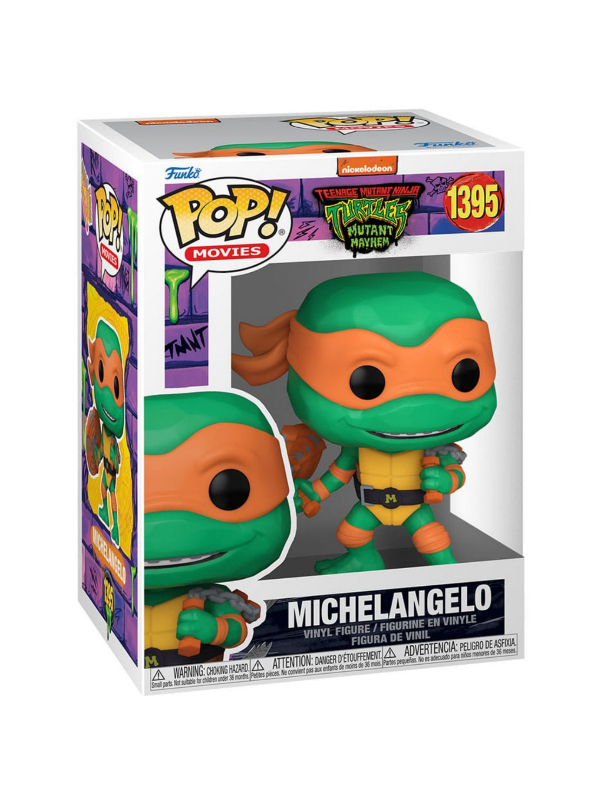 Teenage Mutant Ninja Turtles POP! Movies Vinyl Figur Michelangelo 9 cm