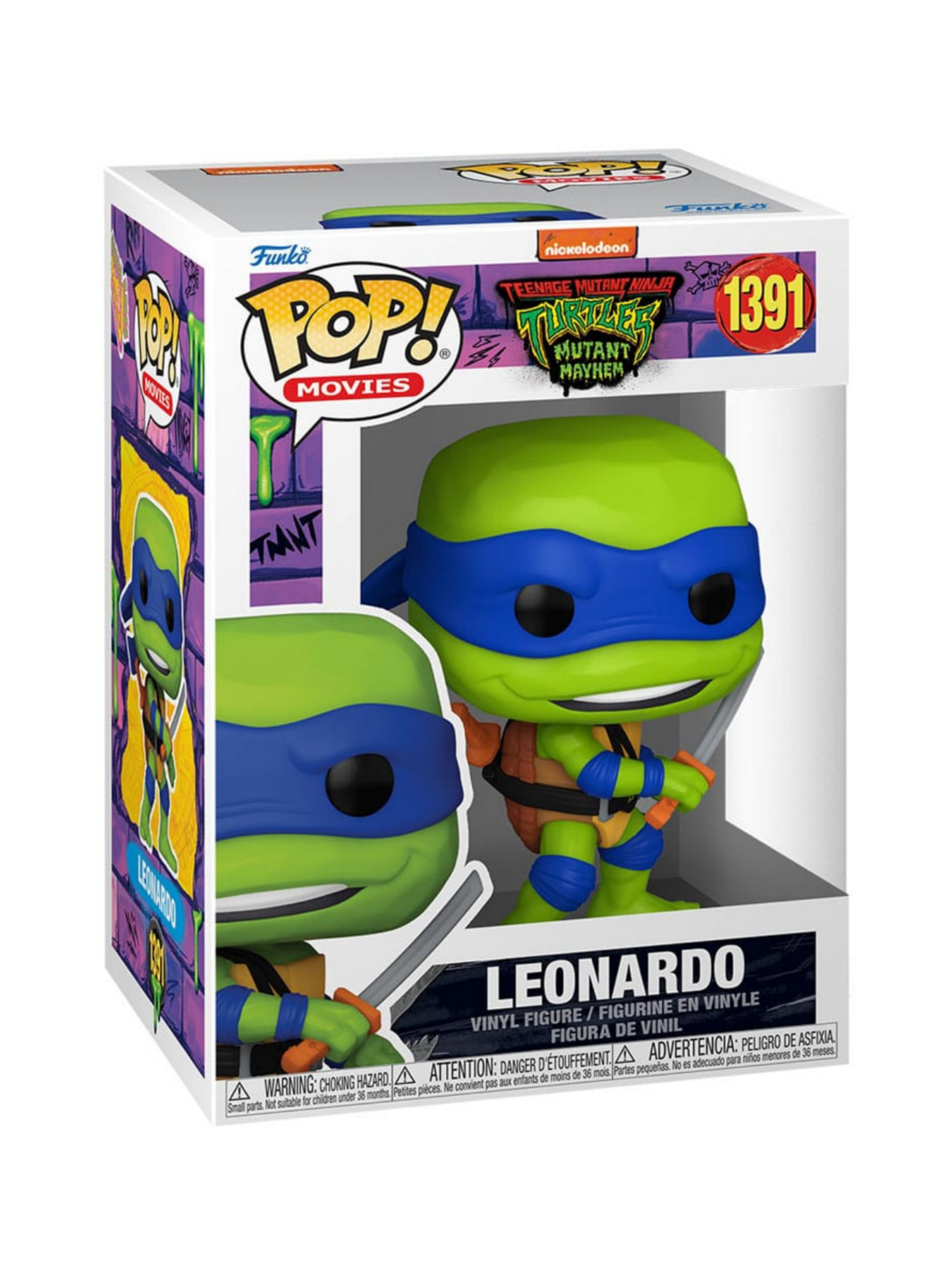 Teenage Mutant Ninja Turtles POP! Movies Vinyl Figur Leonardo 9 cm