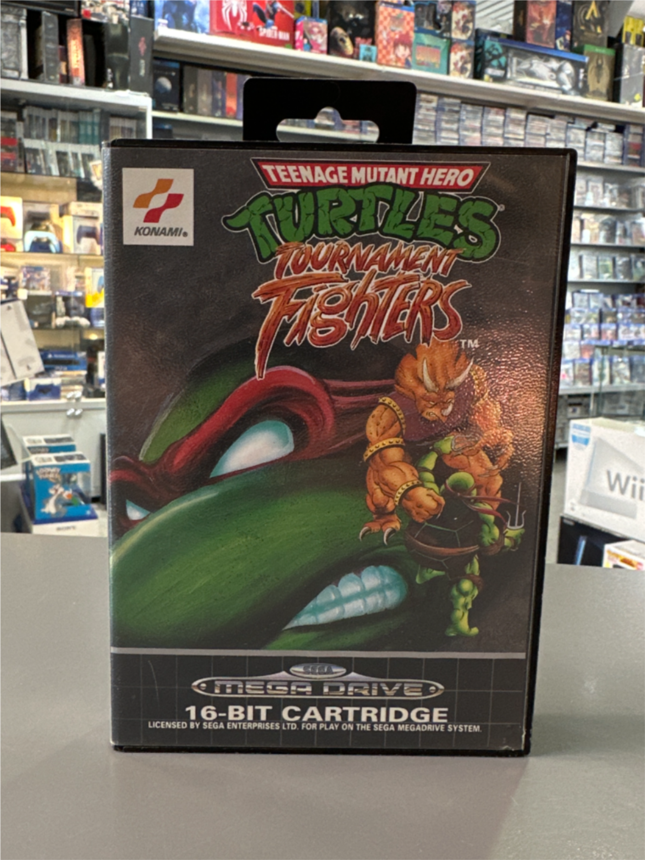 SEGA Mega Drive Spiel-Turtles Tournament Fighters mit OVP guter Zustand*gebraucht