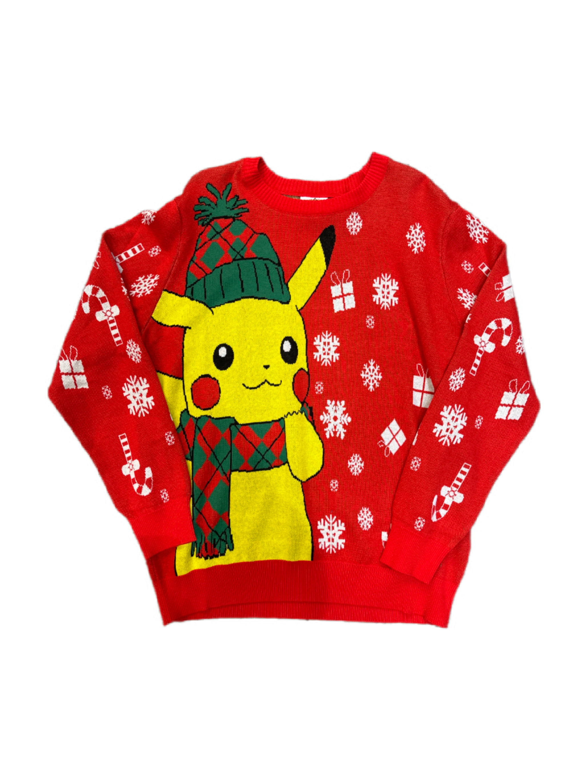 Pokémon Sweatshirt Christmas Jumper Pikachu Scarf