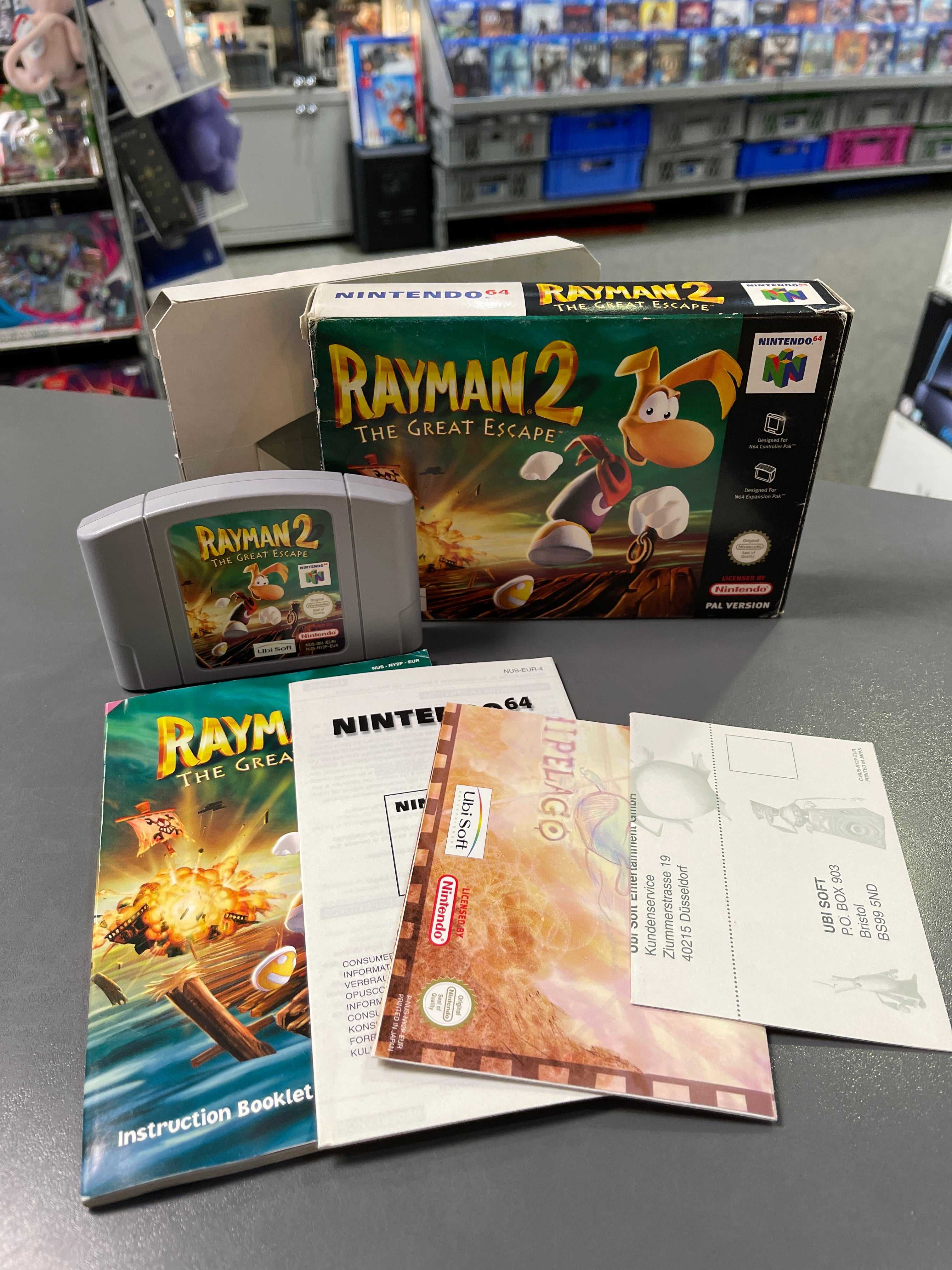 Rayman 2 The Great Escape OVP Nintendo 64