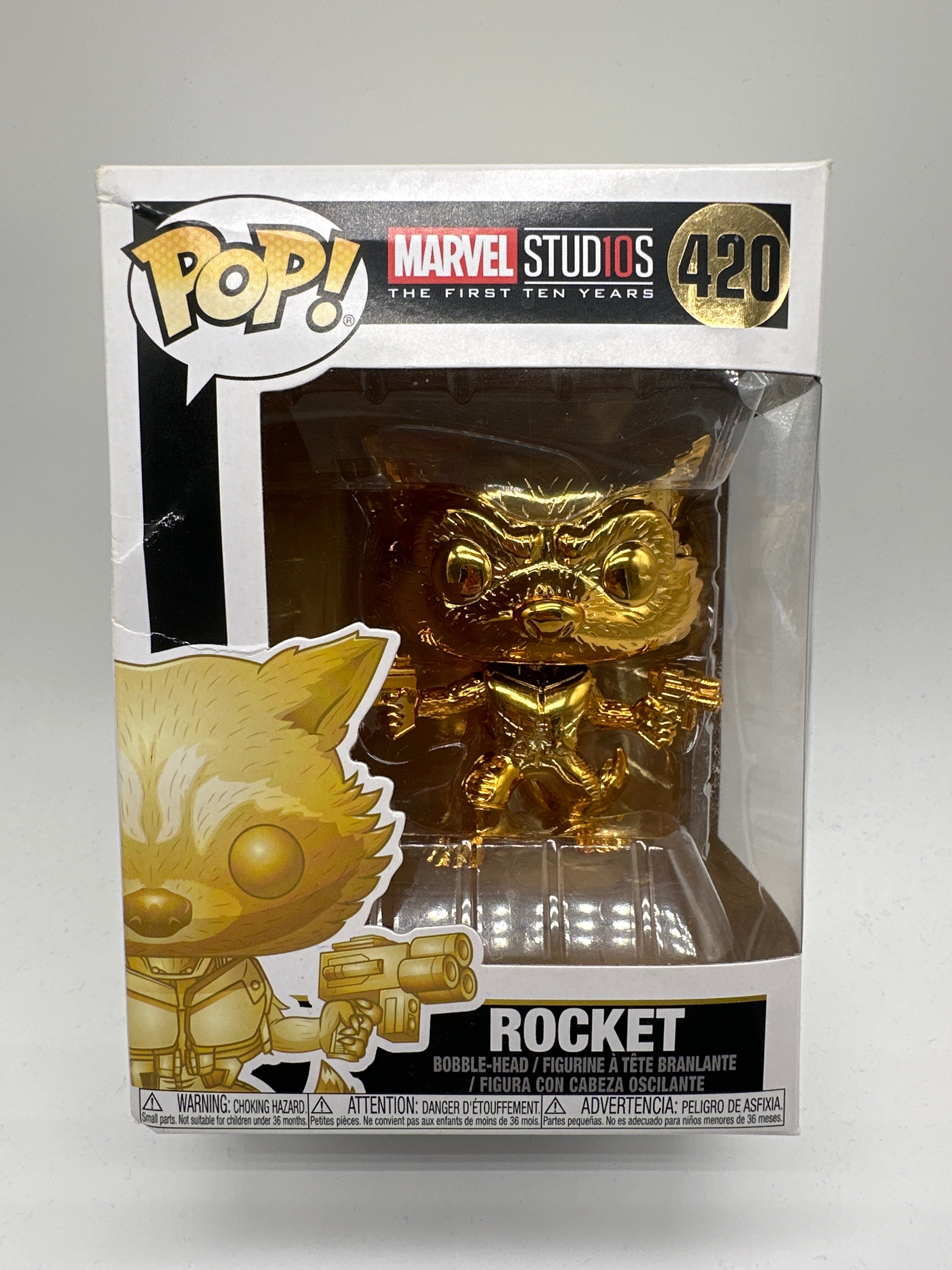 Marvel Funko POP! Funko Pop Marvel Rocket Gold #420