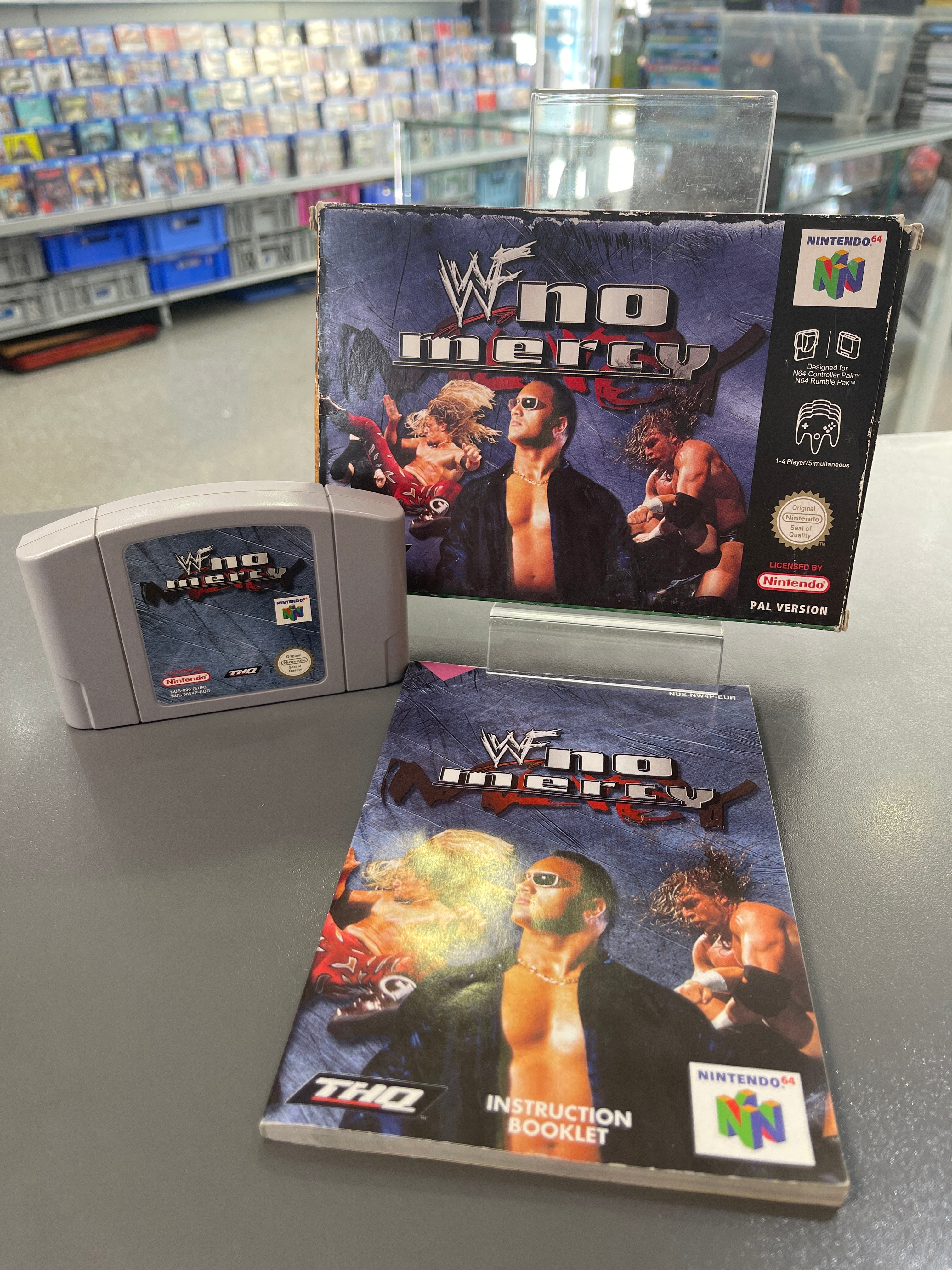 WWF WWE No Mercy N64 OVP