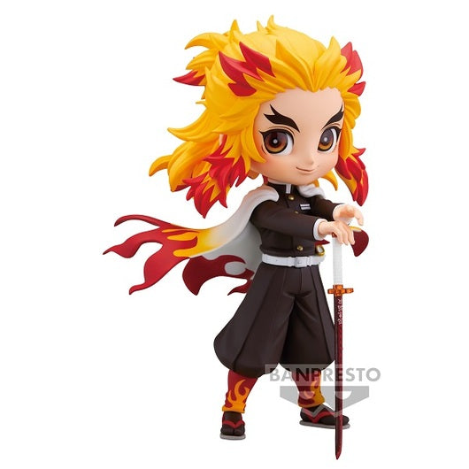 Demon Slayer Kimetsu no Yaiba Q Posket Minifigur Kyojuro Rengoku Ver. A 14 cm