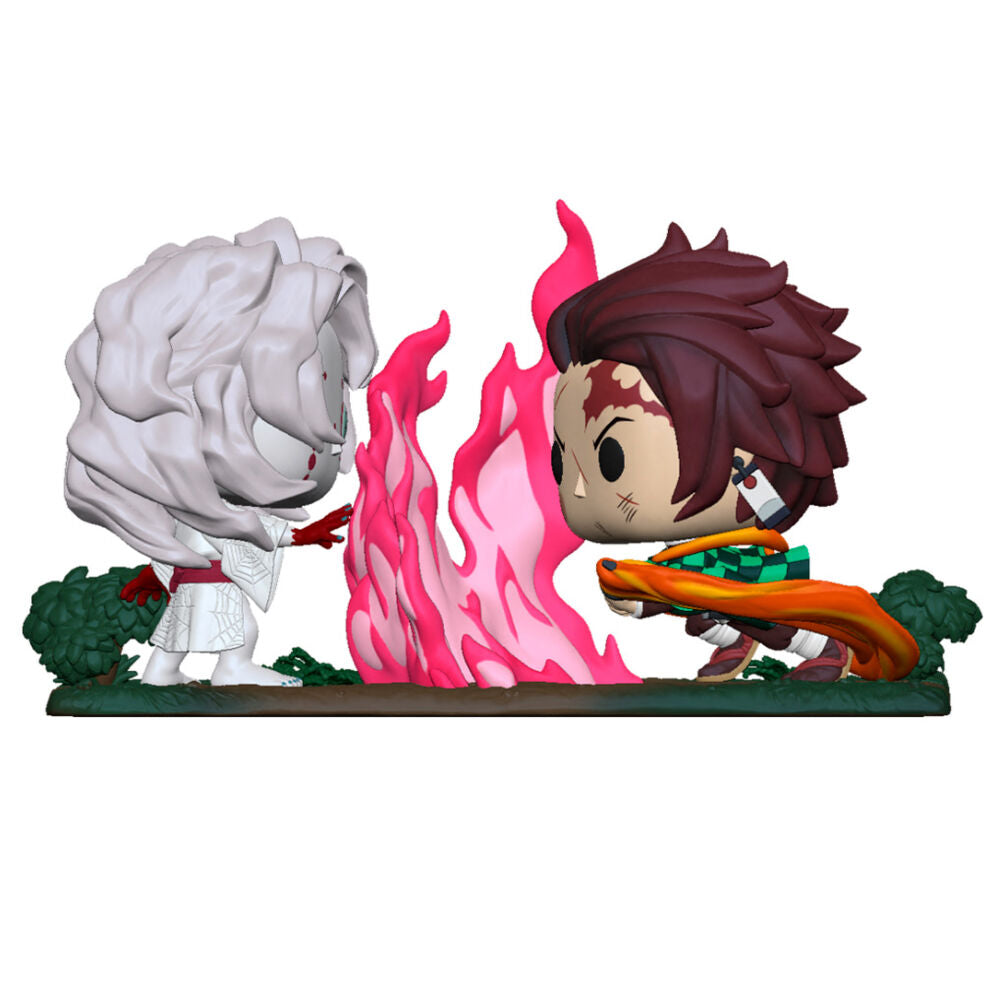 Demon Slayer POP Moment! Vinyl Figuren 2er-Pack Tanjiro vs. Rui 9 cm