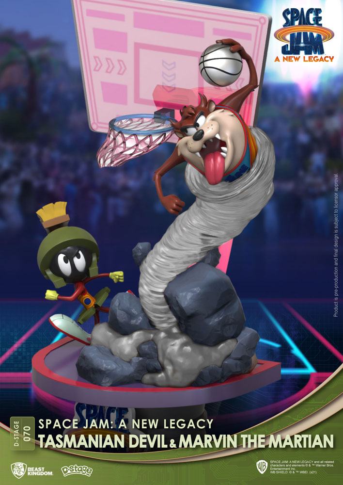 Space Jam: A New Legacy D-Stage PVC Diorama Tasmanian Devil & Marvin The Martian New Version 15 cm