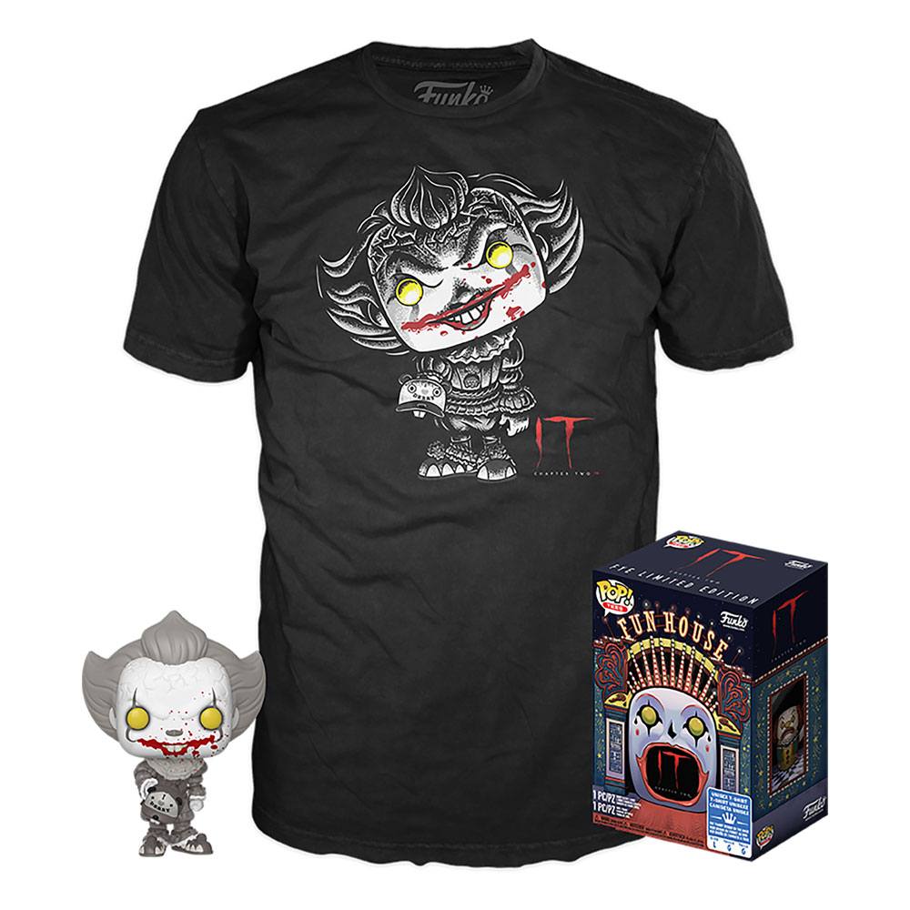 Stephen Kings Es POP! & Tee Vinyl Figur & T-Shirt Set Pennywise