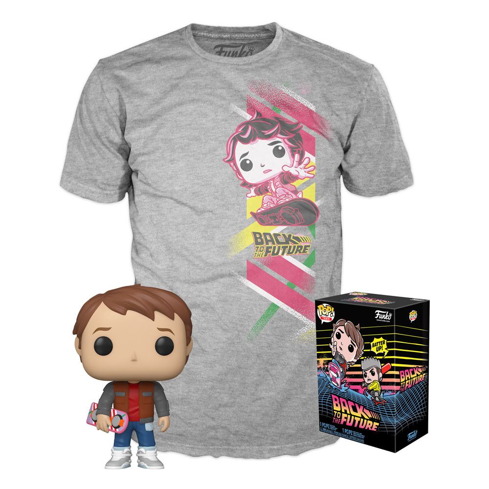 Zurück in die Zukunft POP! & Tee Vinyl Figur & T-Shirt Set Marty