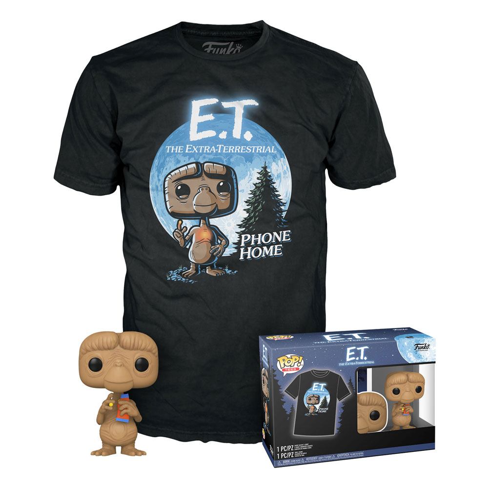 E.T. Der Außerirdische POP! & Tee Vinyl Figur & T-Shirt Set E.T. Größe M