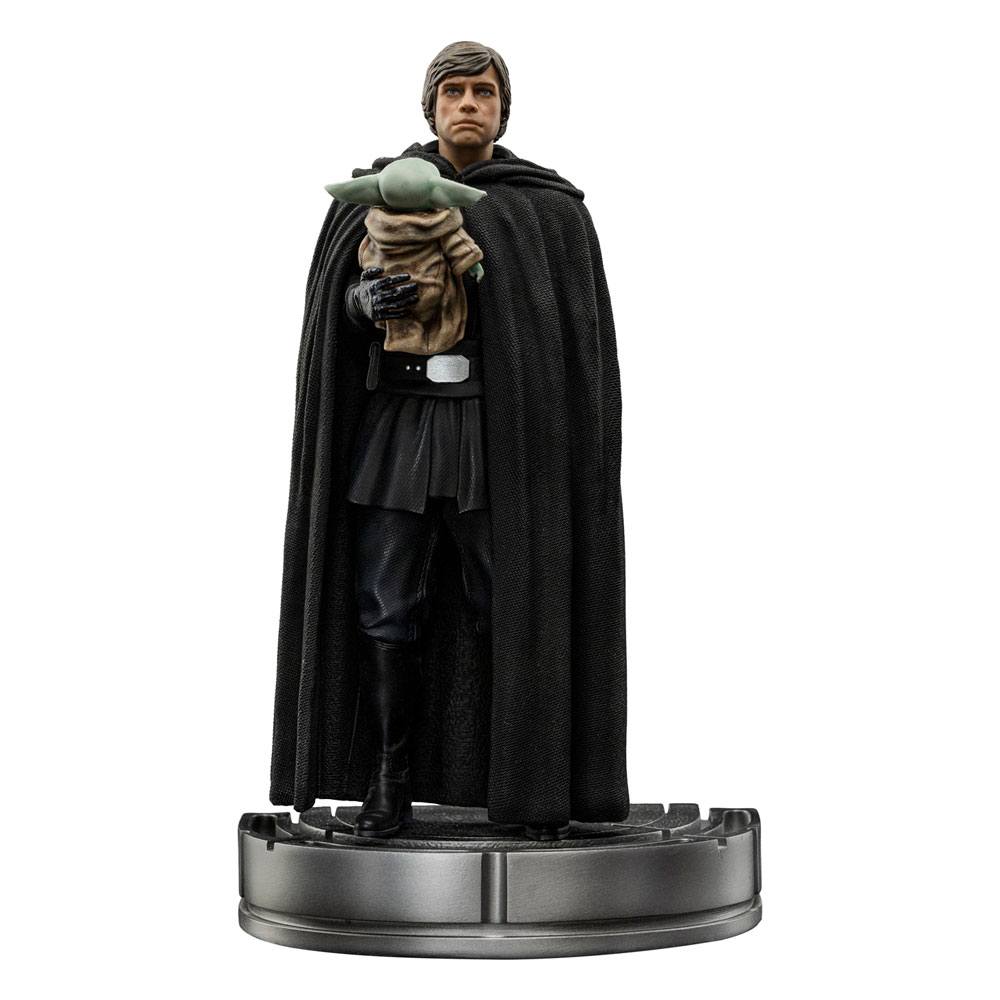 Star Wars The Mandalorian Art Scale Statue 1/10 Luke Skywalker und Grogu 21 cm