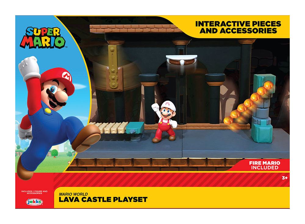 World of Nintendo Super Mario Spielset Lavaschloss